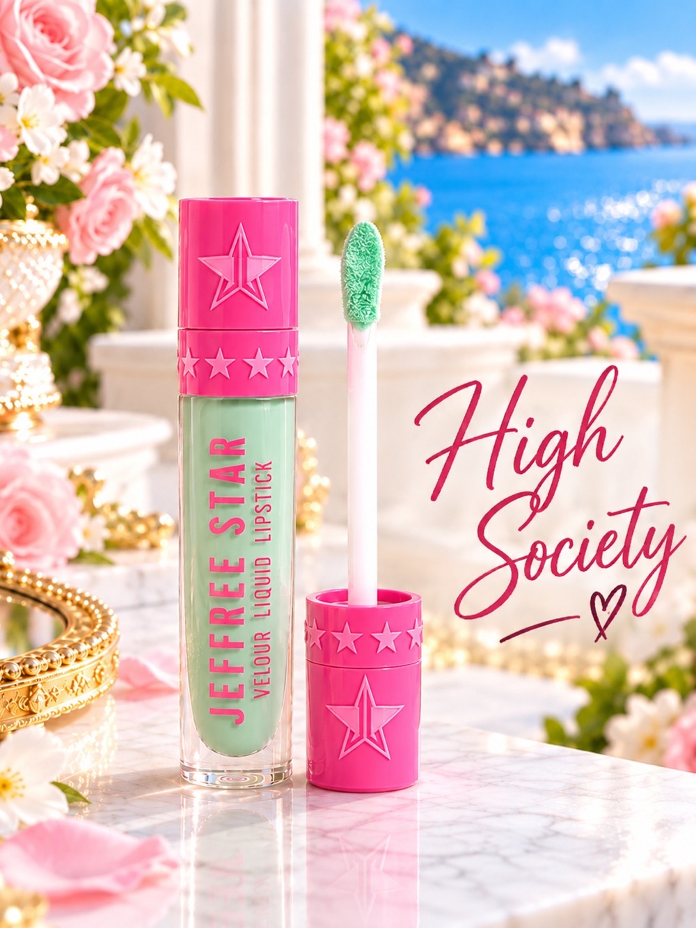 Jeffree Star Velour Liquid Lipstick - High Society (Mint Green/Matte Finish)